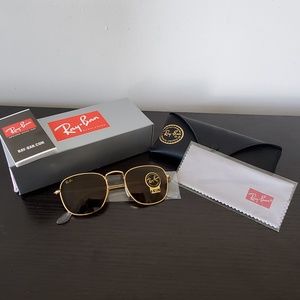 NWT Ray-Ban FRANK LEGEND GOLD in Brown Classic